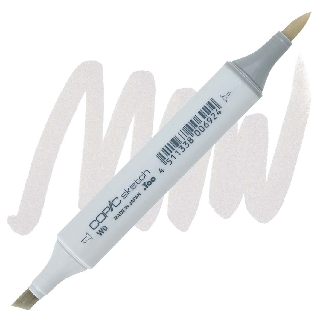Open in modal - Copic Sketch Marker - Warm Gray W0 marker and swatch