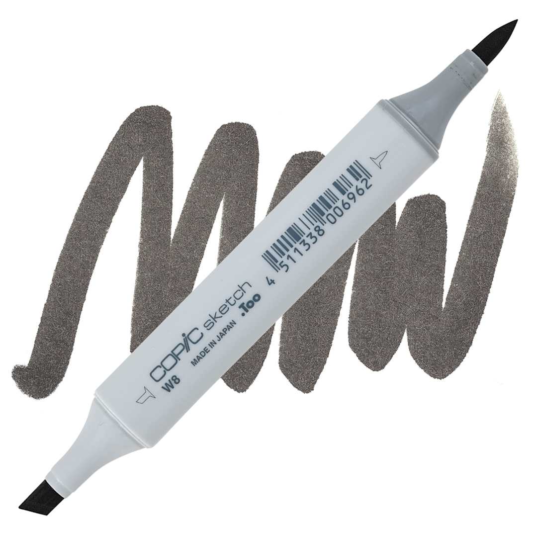 Open in modal - Copic Sketch Marker - Warm Gray W8 marker and swatch