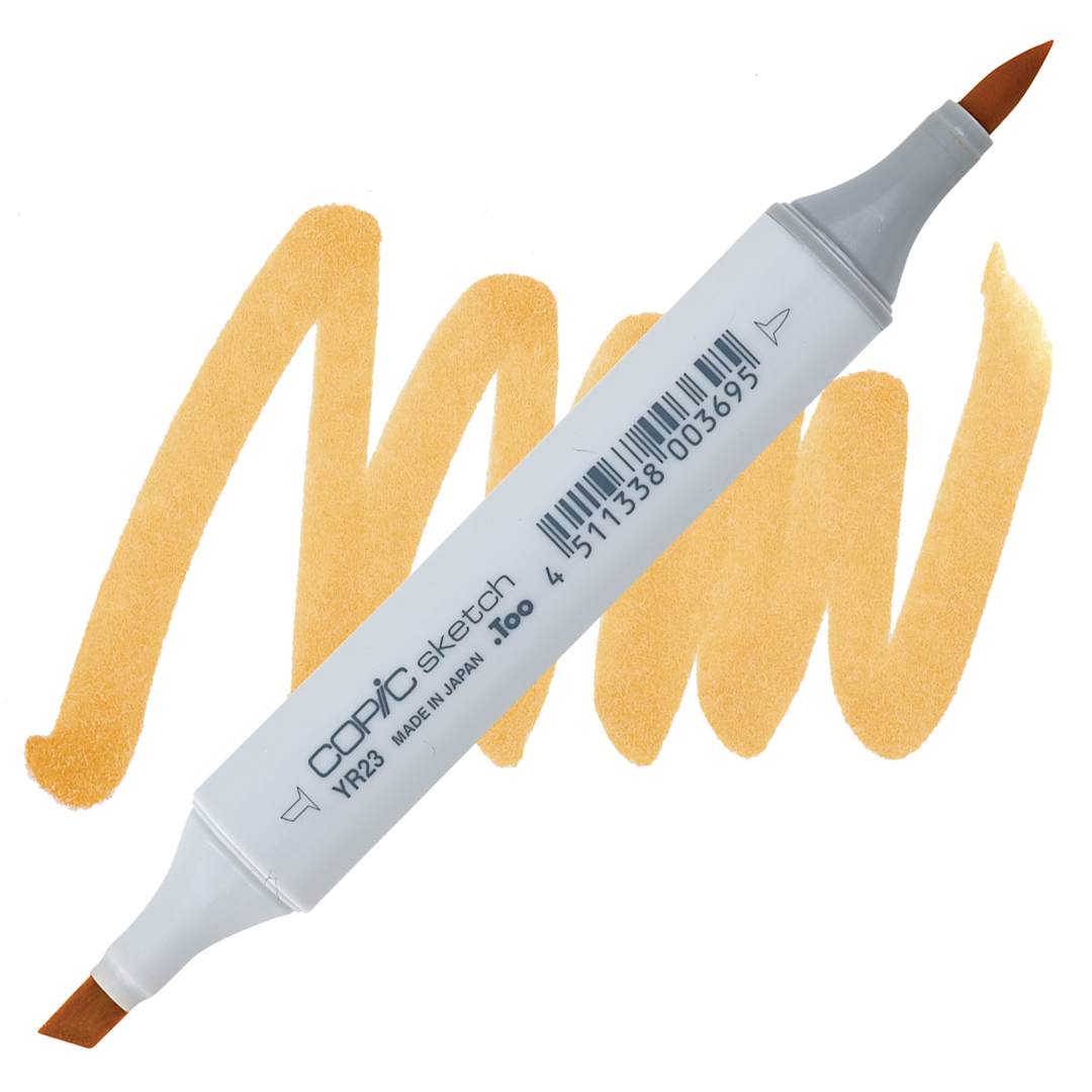 Open in modal - Copic Sketch Marker - Yellow Ochre YR23 marker and swatch