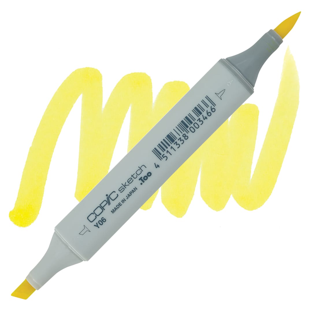 Open in modal - Copic Sketch Marker - Yellow Y06 marker and swatch