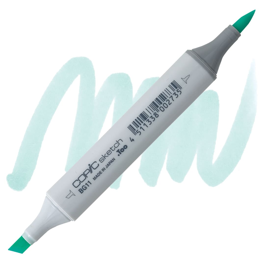 Open in modal - Copic Sketch Marker - Moon White BG11 marker and swatch