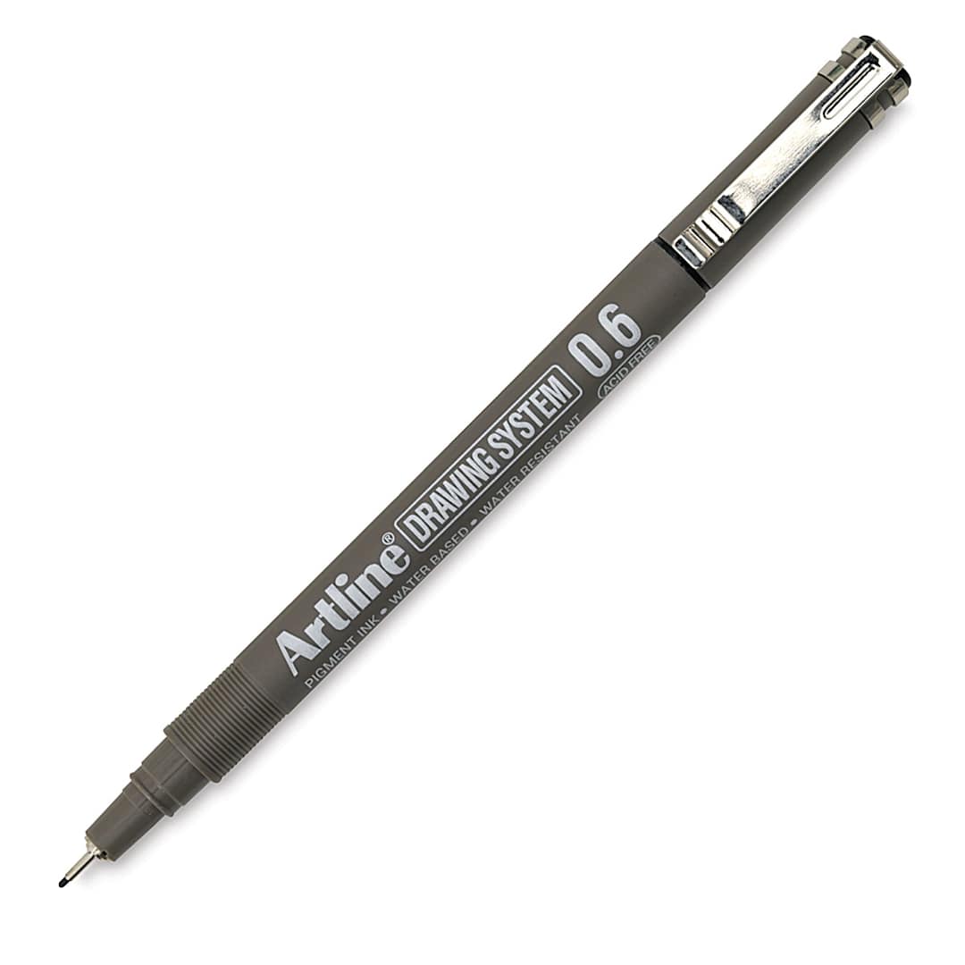 Open in modal - Artline Drawing Pen - 0.6 mm Tip , Black