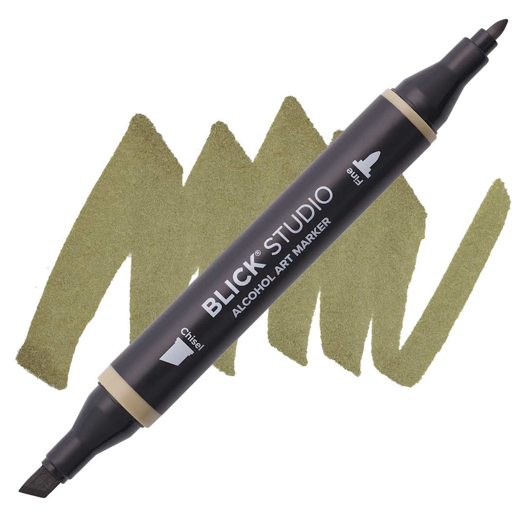 Open in modal - Blick Studio Alcohol Art Marker - 069 Antique, swatch and marker