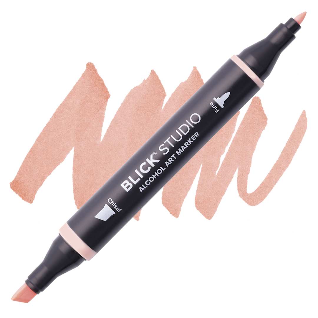 Open in modal - Blick Studio Alcohol Art Marker - 140 Dogwood, swatch and marker