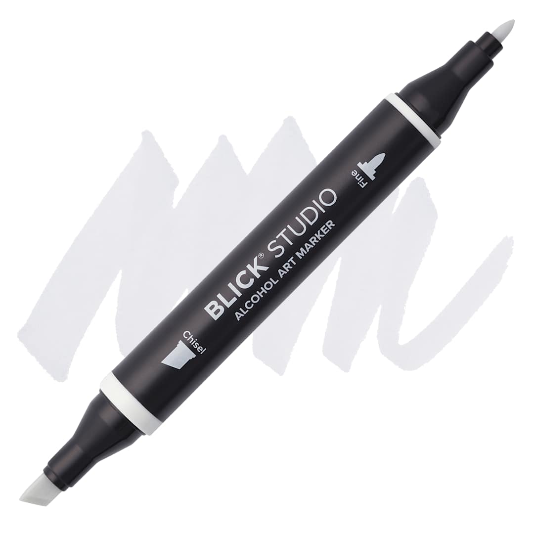 Open in modal - Blick Studio Alcohol Art Marker - 023 Cool Gray 10%, swatch and marker