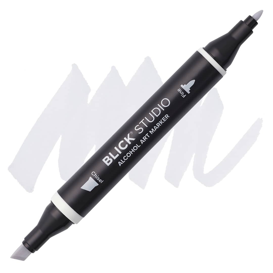 Open in modal - Blick Studio Alcohol Art Marker - 024 Cool Gray 20%, swatch and marker