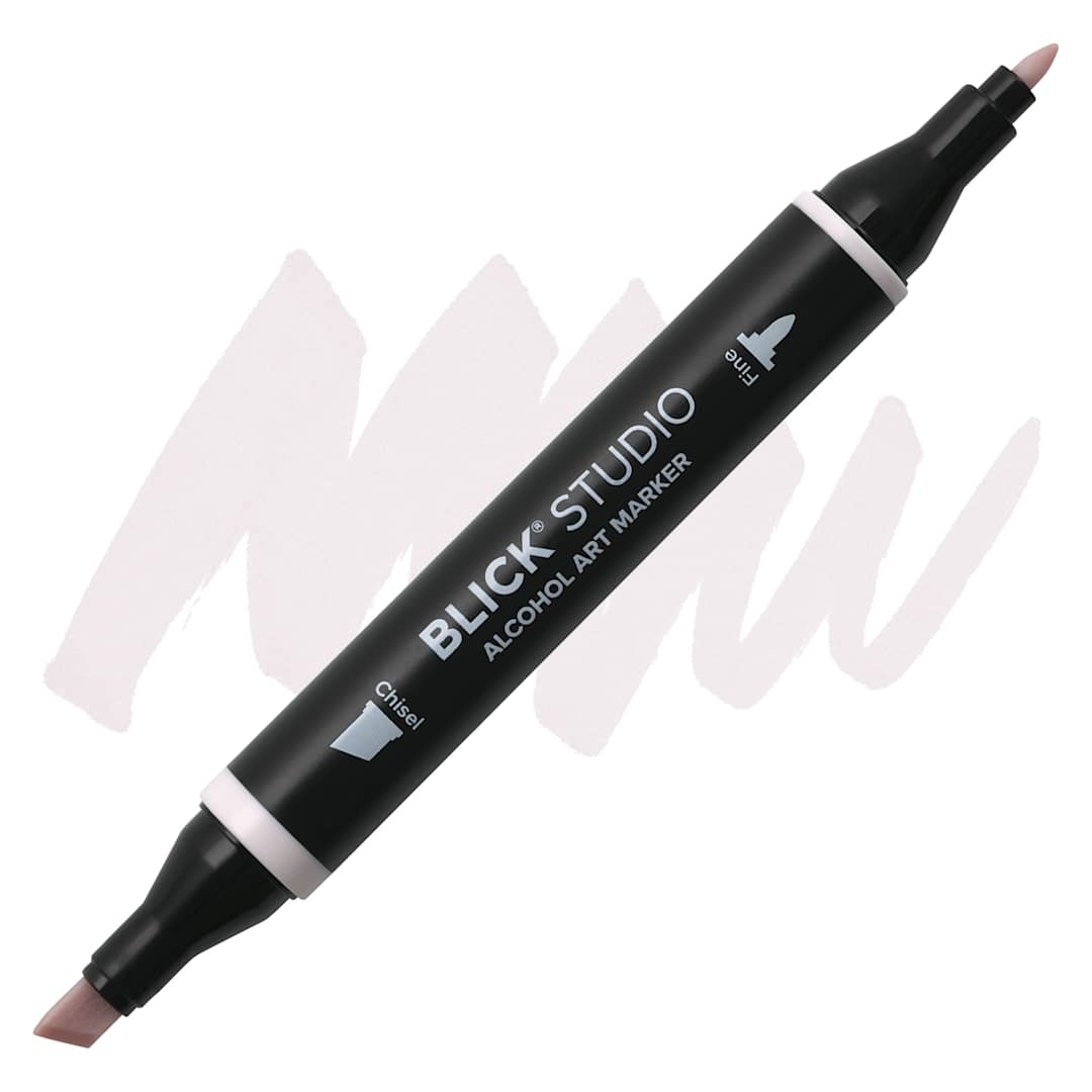 Open in modal - Blick Studio Alcohol Art Marker - 054 Warm Gray 20%, swatch and marker