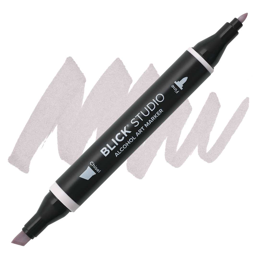 Open in modal - Blick Studio Alcohol Art Marker - 055 Warm Gray 30%, swatch and marker