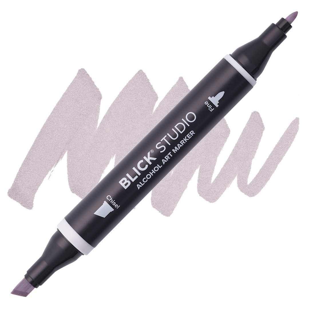 Open in modal - Blick Studio Alcohol Art Marker - 056 Warm Gray 40%, swatch and marker
