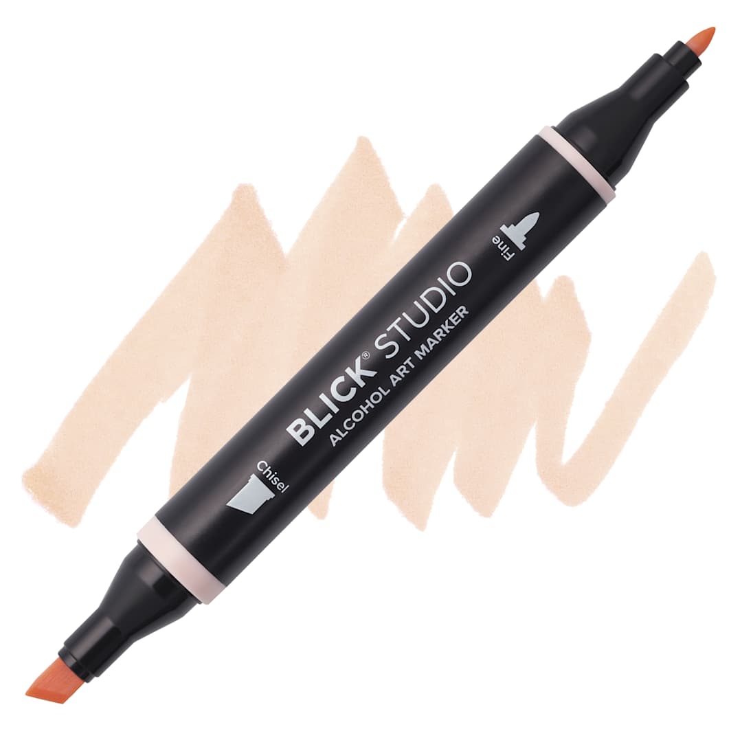 Open in modal - Blick Studio Alcohol Art Marker - 003 Light Peach, swatch and marker