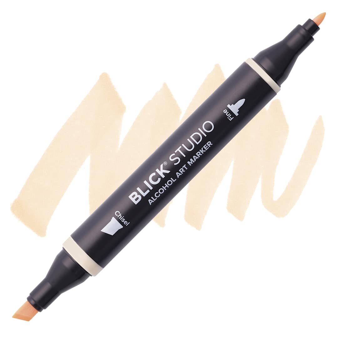 Open in modal - Blick Studio Alcohol Art Marker - 242 Shortbread, swatch and marker