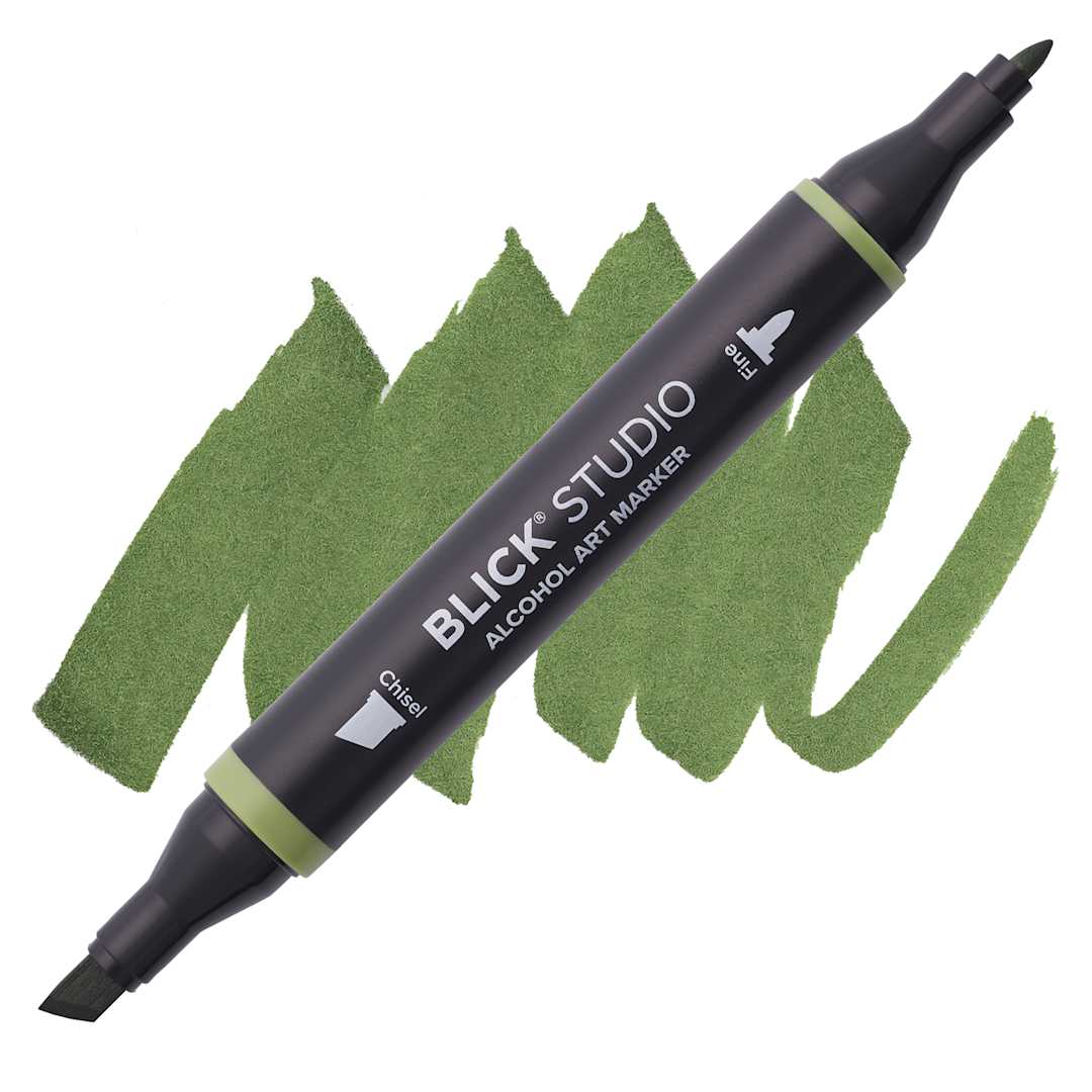 Open in modal - Blick Studio Alcohol Art Marker - 084 Moss Green, swatch