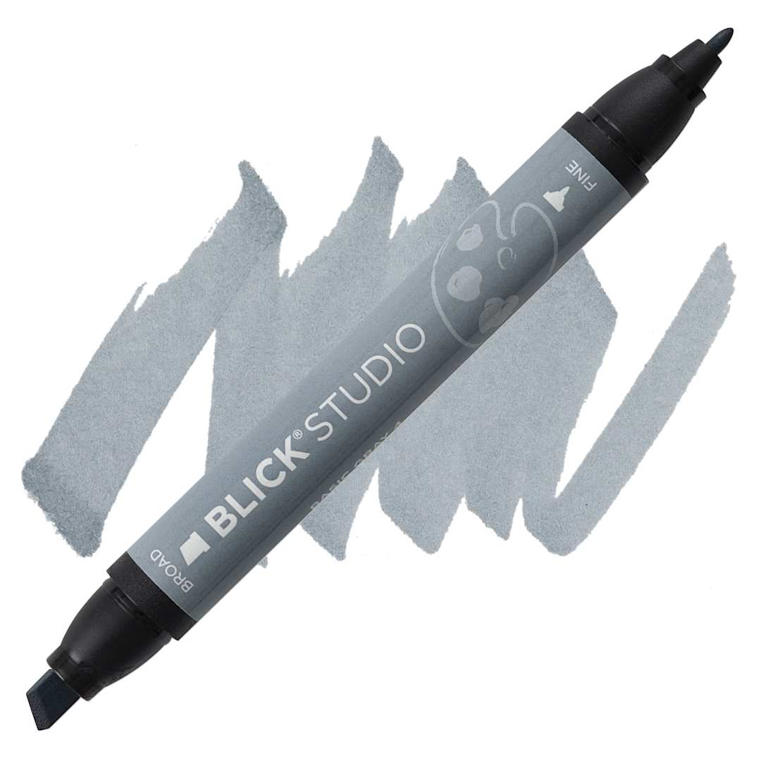 Open in modal - Blick Studio Marker - Basic Gray 4 marker and swatch