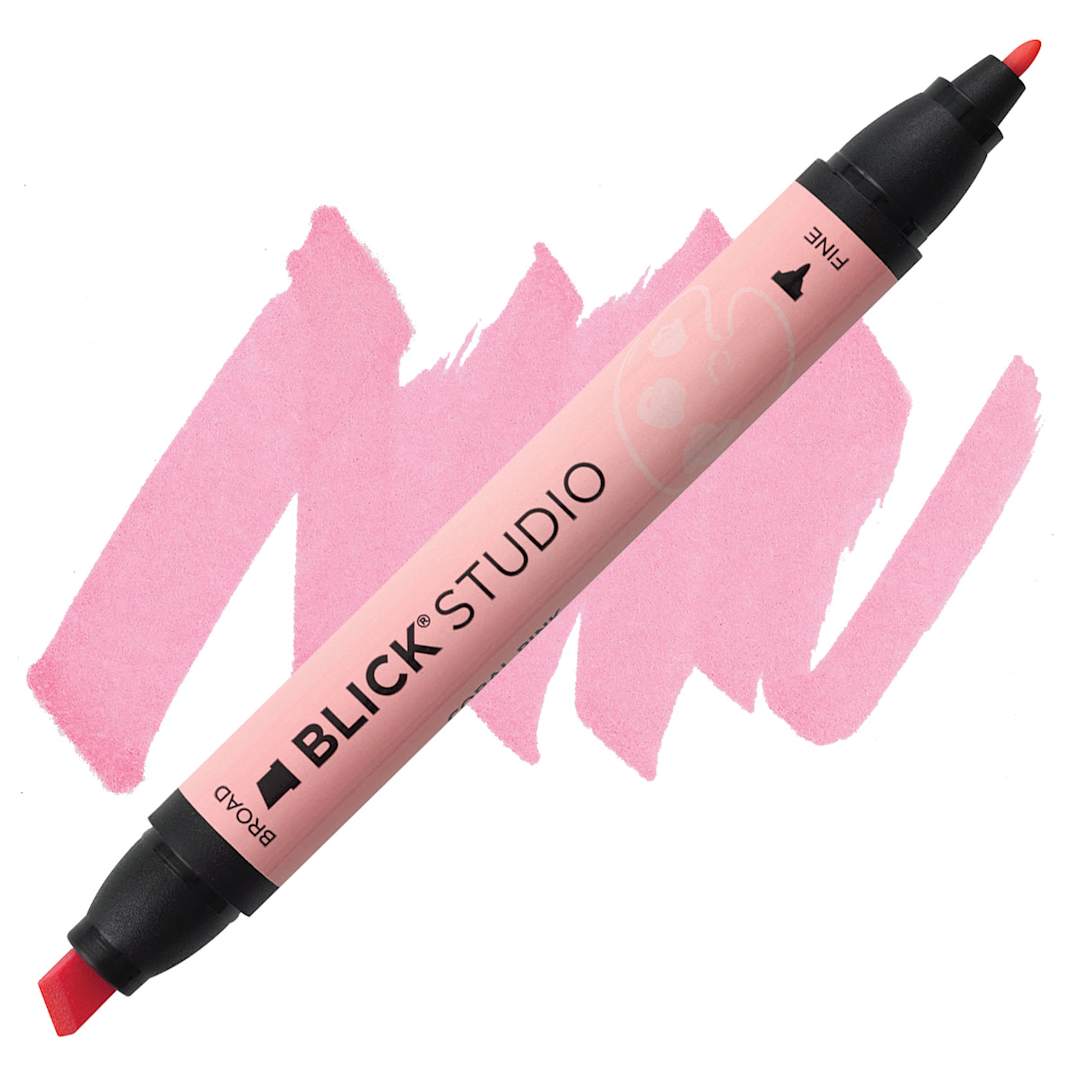 Open in modal - Blick Studio Marker - Coral Pink marker and swatch