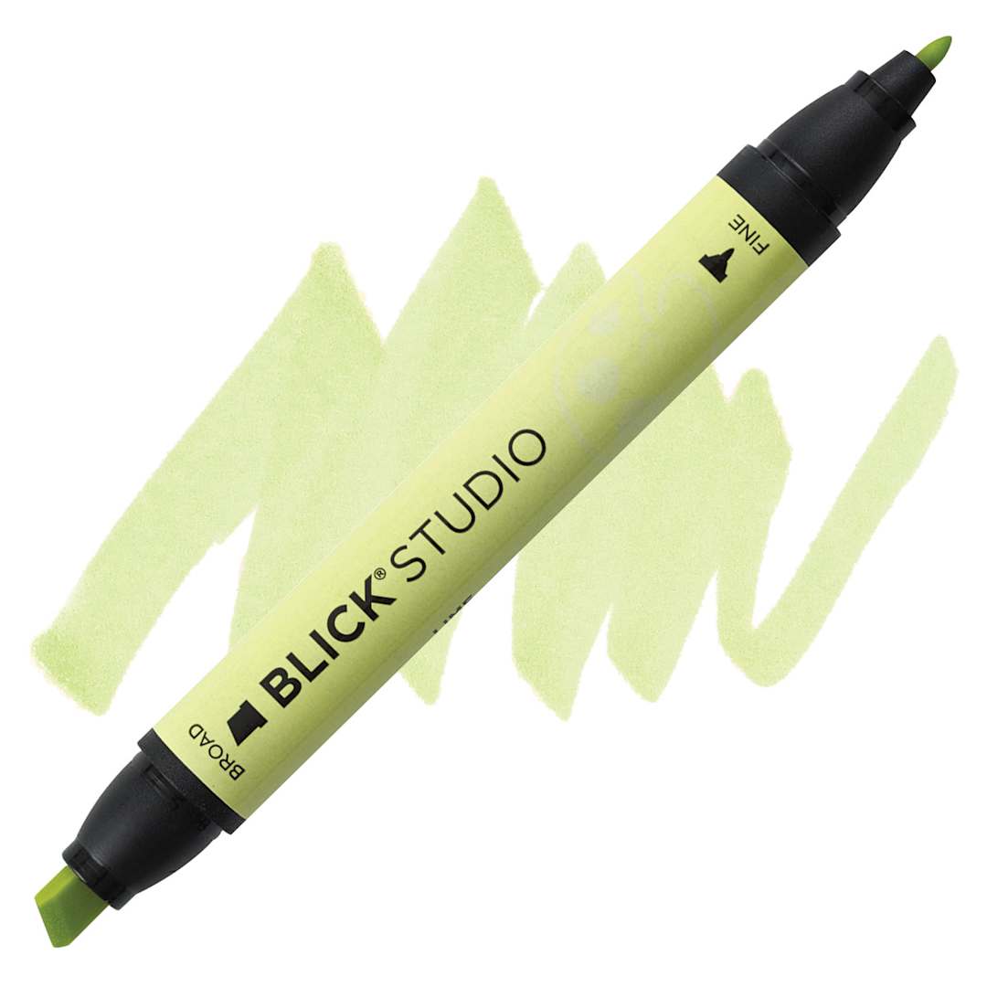 Open in modal - Blick Studio Marker - Lime marker and swatch