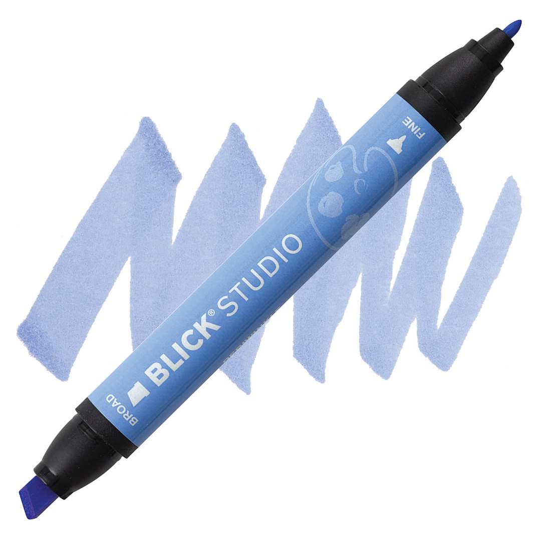 Open in modal - Blick Studio Marker - Periwinkle marker and swatch