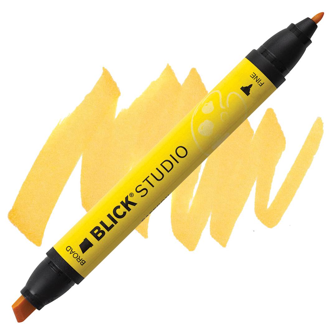 Open in modal - Blick Studio Marker - Saffron marker and swatch