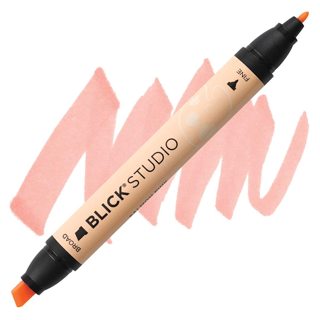 Open in modal - Blick Studio Marker - Salmon Pink marker and swatch
