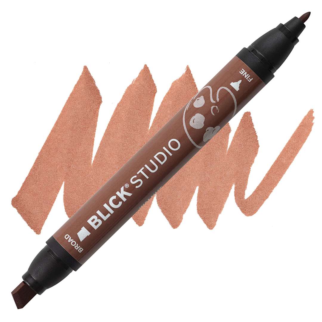 Open in modal - Blick Studio Marker - Walnut marker and swatch