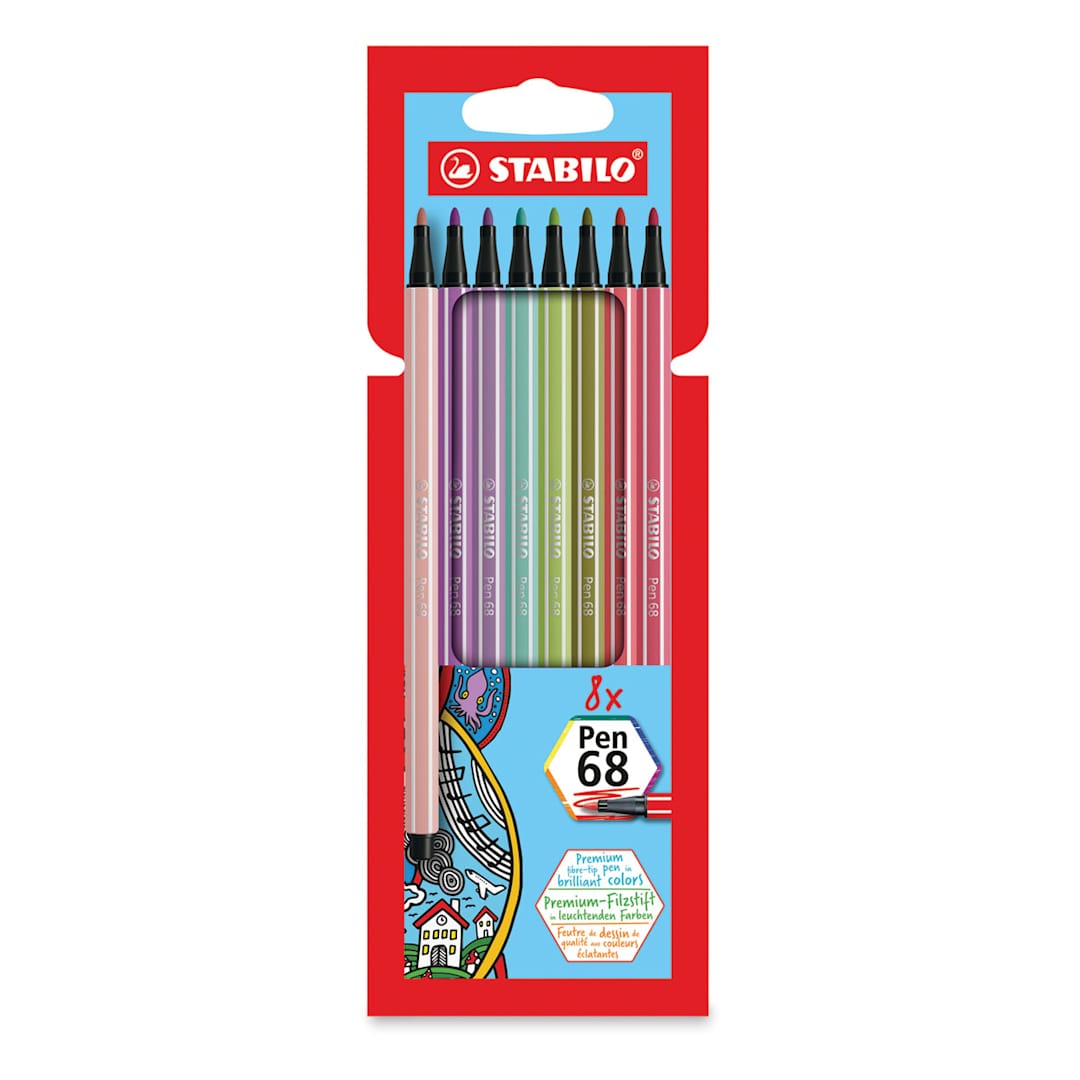 Open in modal - Stabilo Pen 68 Set - Set of 8, Soft Colors