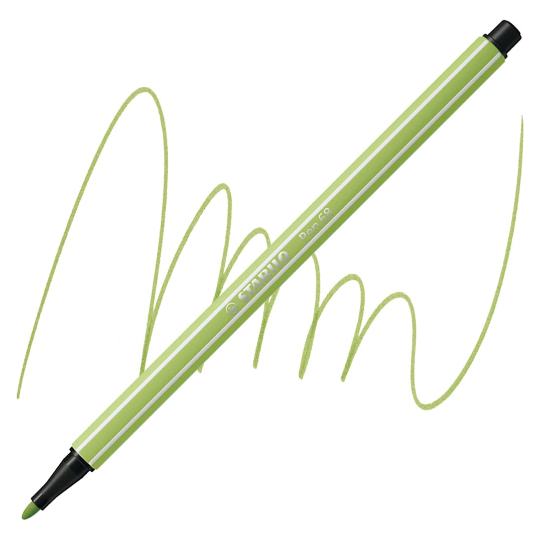 Open in modal - Stabilo Pen 68 - Pistachio pen and swatch