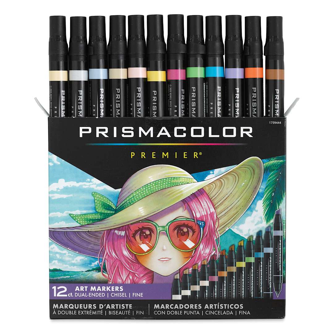 Open in modal - Prismacolor Premier Dual-Ended Art Marker Set - Manga, Set of 12