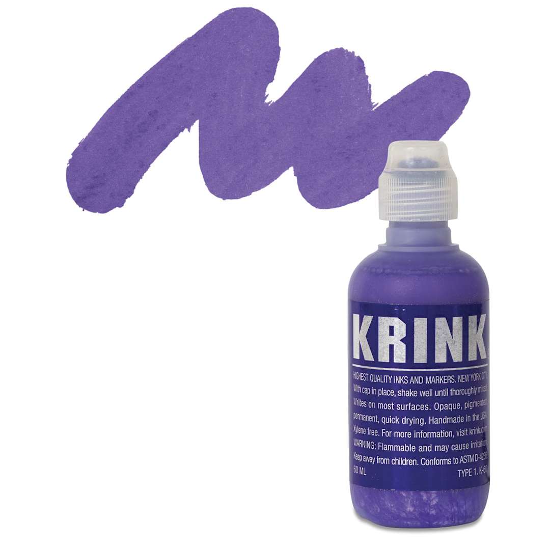 Open in modal - KRINK K-60 Paint Marker - Purple marker and swatch
