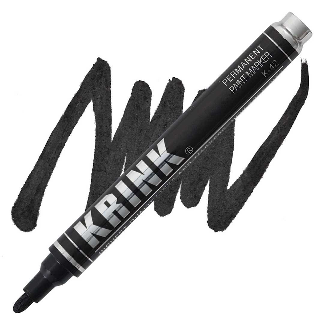 Open in modal - KRINK K-42 Paint Marker - Black marker and swatch