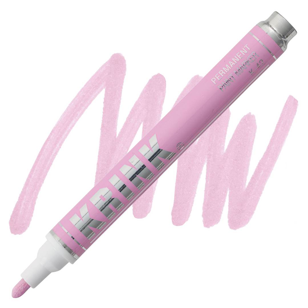 Open in modal - KRINK K-42 Paint Marker - Light Pink marker and swatch