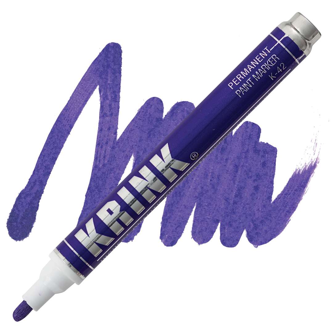 Open in modal - KRINK K-42 Paint Marker - Purple marker and swatch