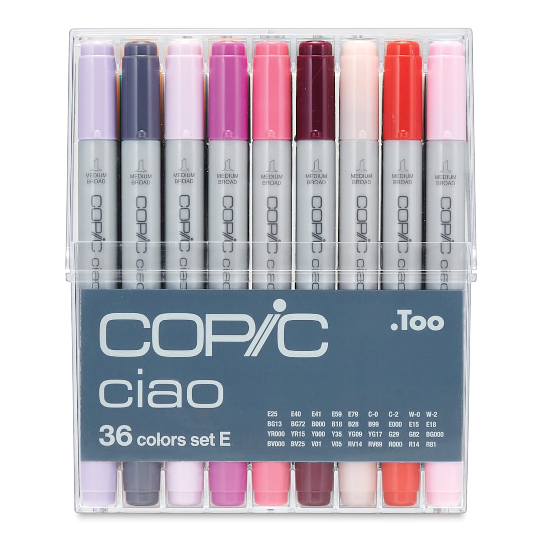 Open in modal - Copic Ciao Double Ended Markers - Set A, Set of 36