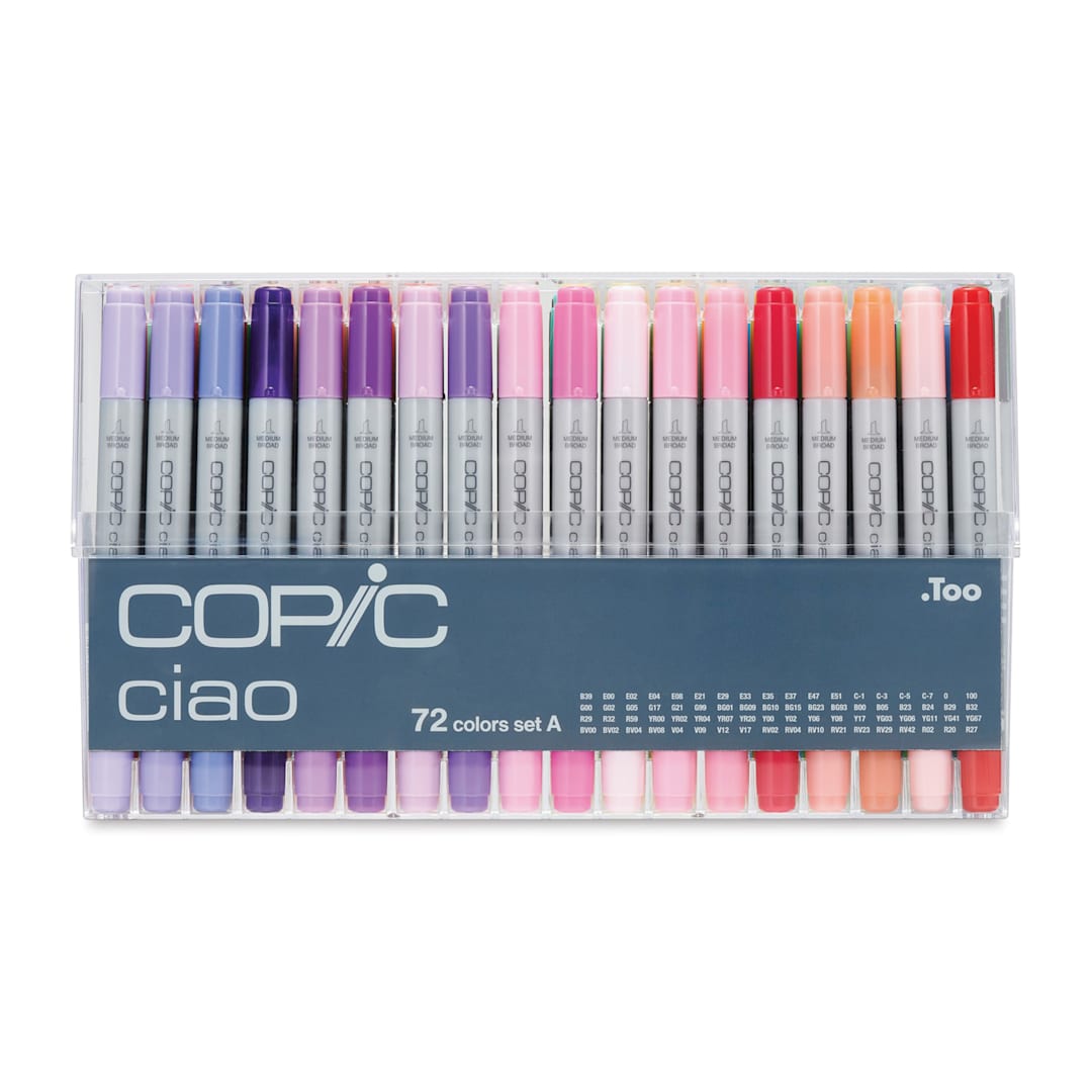 Open in modal - Copic Ciao Double Ended Marker Set - Set A, Set of 72