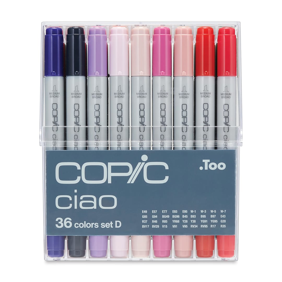 Open in modal - Copic Ciao Double Ended Markers - Set of 36, Set D