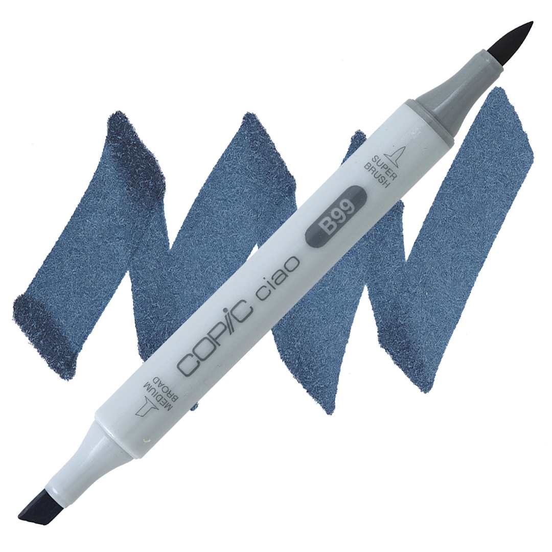 Open in modal - Copic Ciao Double Ended Marker - Agate B99 marker and swatch