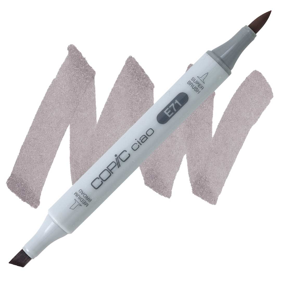 Open in modal - Copic Ciao Double Ended Marker - Champagne E71 marker and swatch