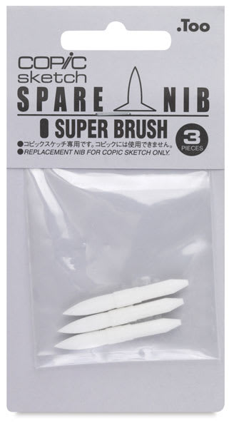 Open in modal - Copic Sketch and Ciao Replacement Nibs, Set of 3 - Super Brush