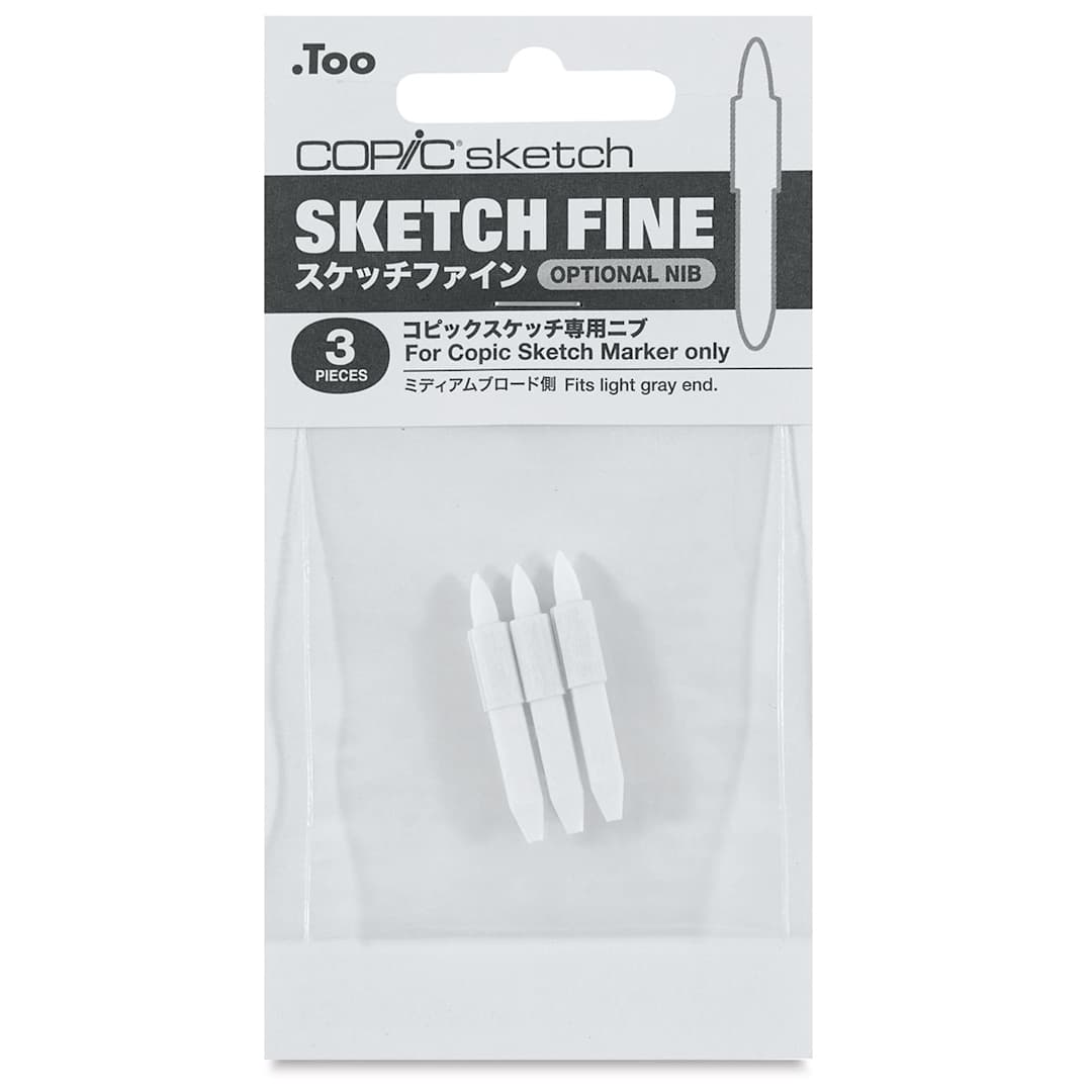 Open in modal - Copic Replacement Nibs - For Sketch, Set of 3 - Fine 