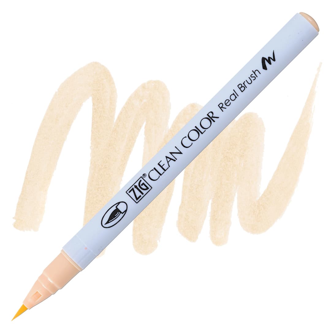 Open in modal - Kuretake Zig Clean Color Real Brush Pen - Flesh Color pen and swatch