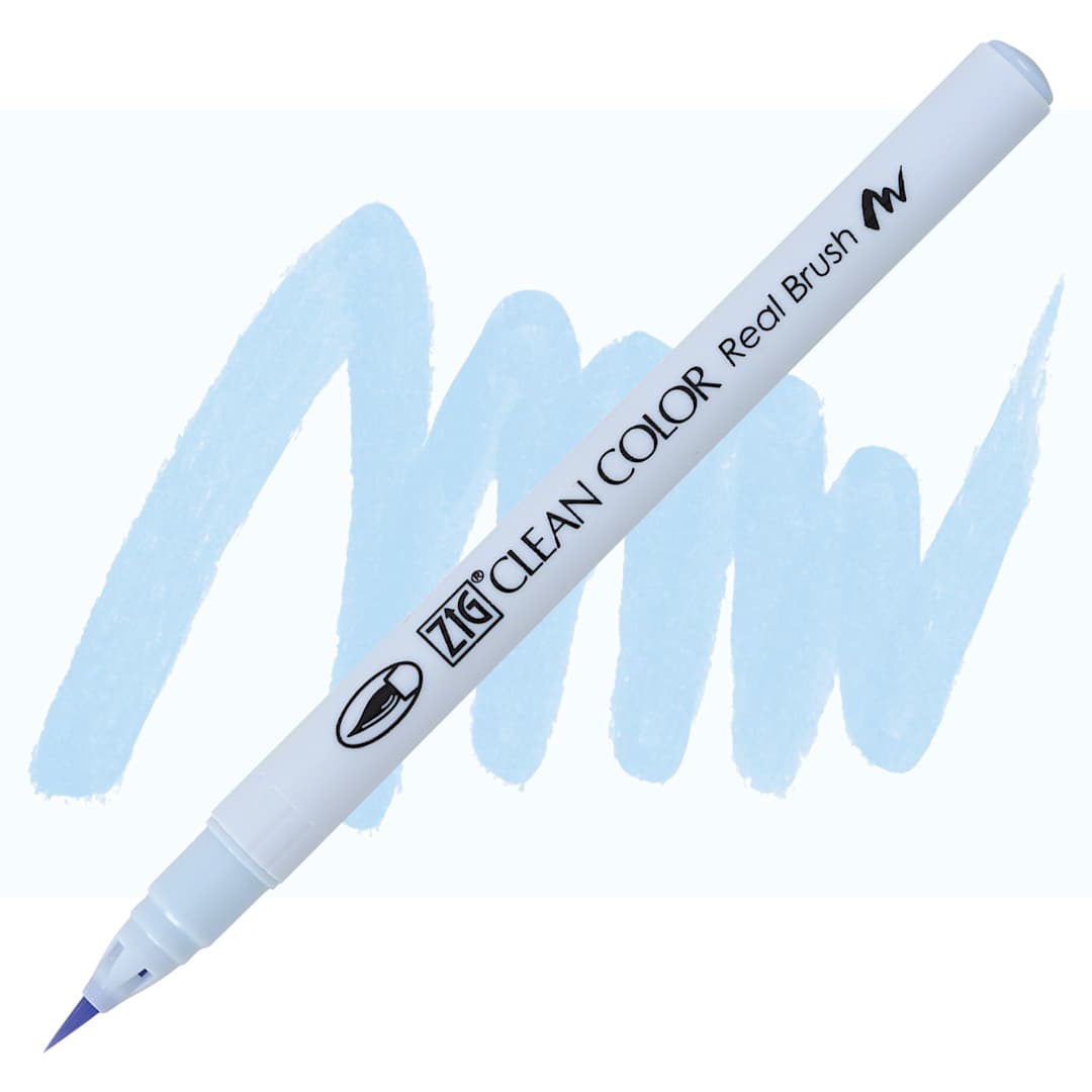 Open in modal - Kuretake Zig Clean Color Real Brush Pen - Shadow Mauve pen and swatch
