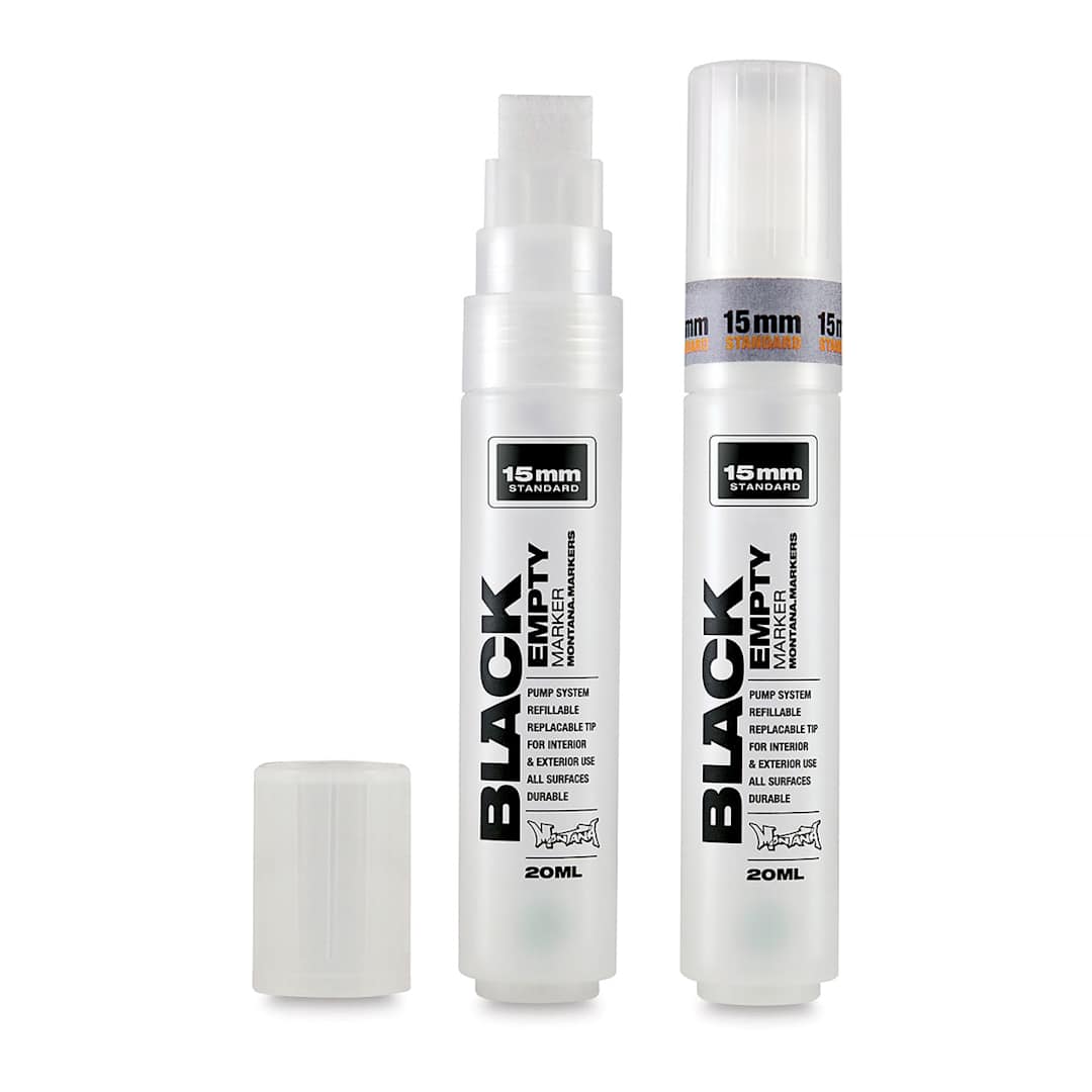 Open in modal - Montana Black Paint Marker Empty Marker - 15mm, Standard Tip