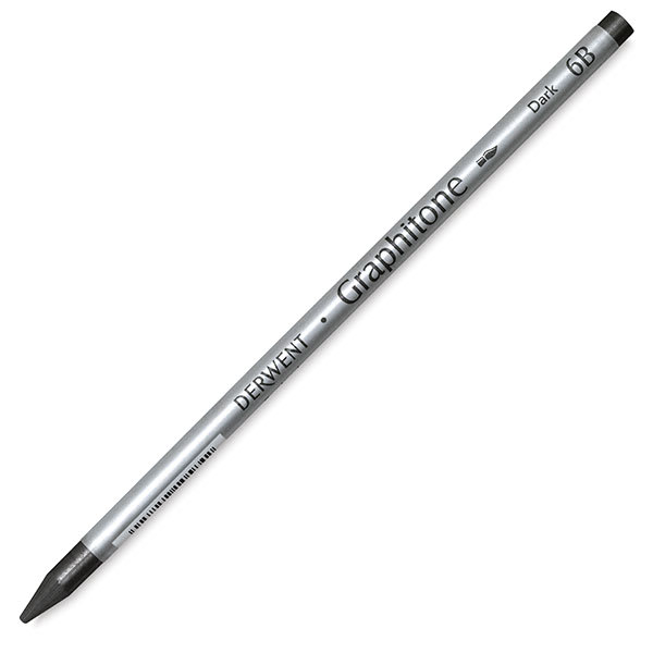 Open in modal - Derwent Graphitone Water Soluble Pencils - Single Pencil shown at angle