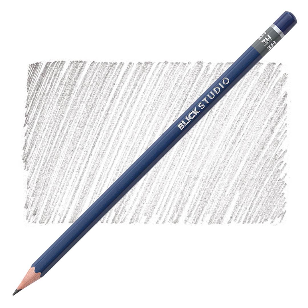 Open in modal - Blick Studio Drawing Pencil - 3H pencil and swatch