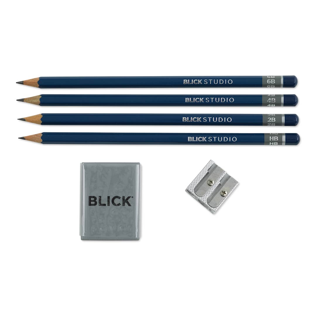 Open in modal - Blick Studio Drawing Pencils - Set of 6 (set contents)