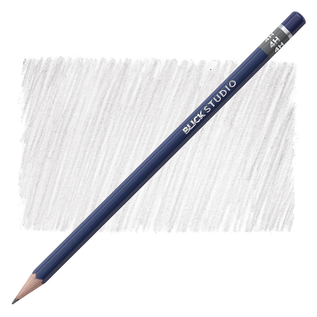 Open in modal - Blick Studio Drawing Pencil - 4H pencil and swatch