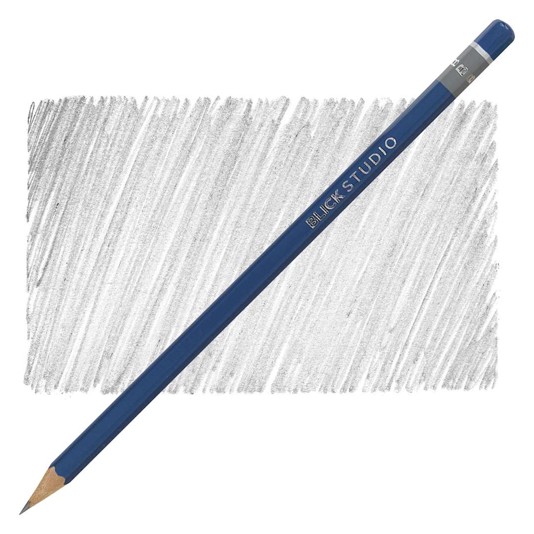 Open in modal - Blick Studio Drawing Pencil - B pencil and swatch