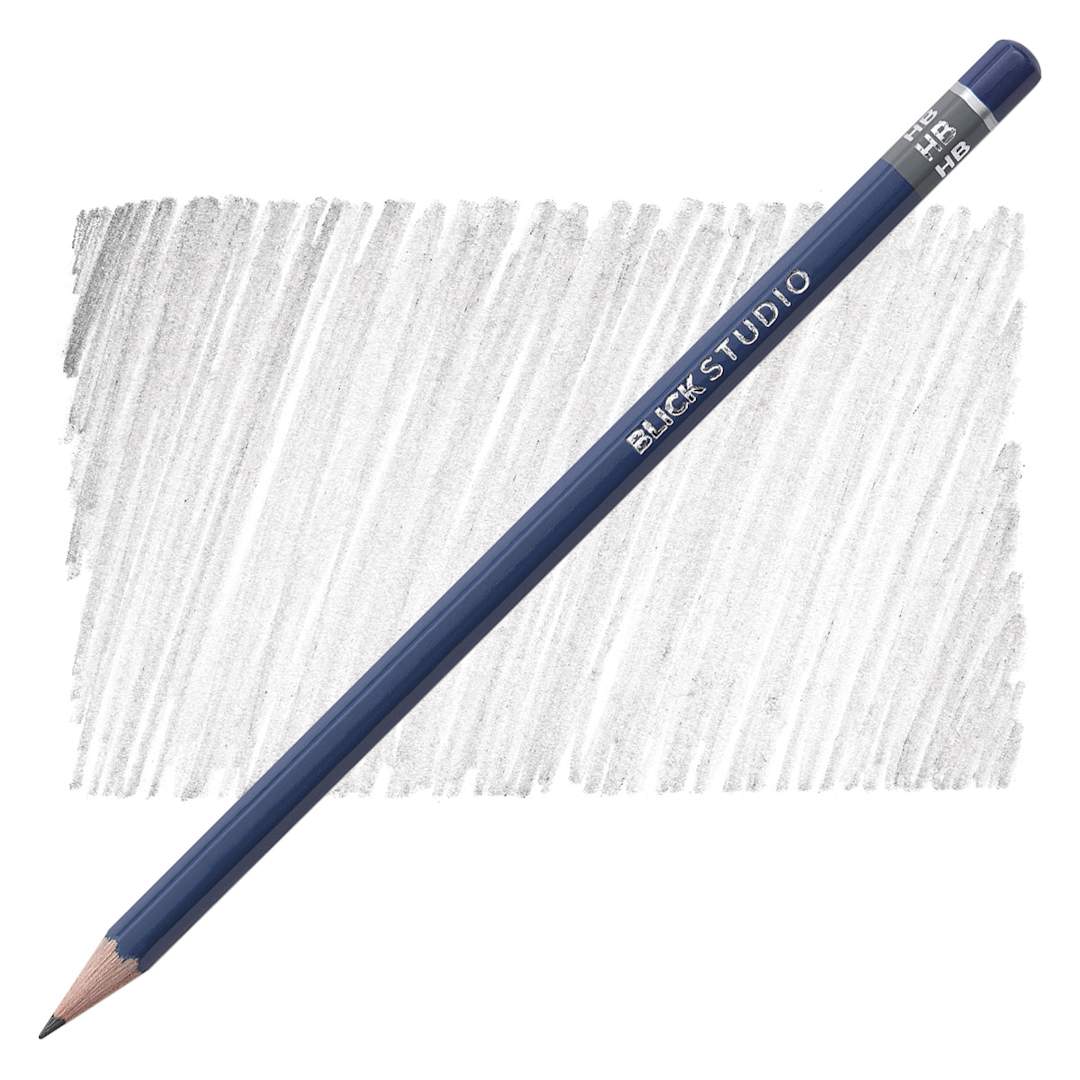 Open in modal - Blick Studio Drawing Pencil - HB pencil and swatch