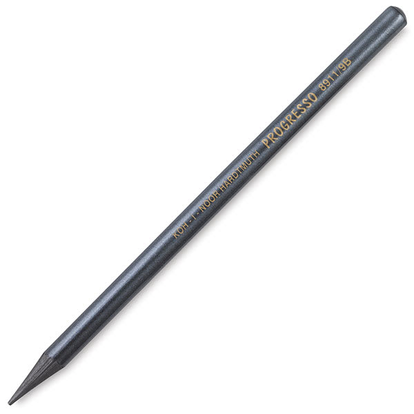 Open in modal - Koh-I-Noor Progresso Woodless Graphite Pencils Set - Single Woodless Pencil shown at angle