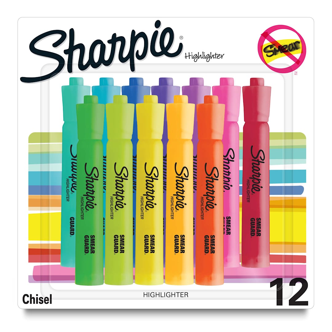 Open in modal - Sharpie Tank Highlighter Set of 12