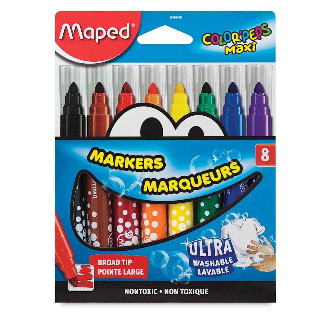 Open in modal - Maped Color'Peps Broad Tip Maxi Ultrawashable Markers