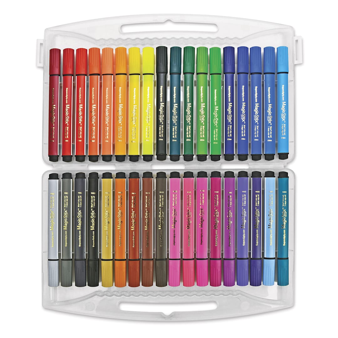 Open in modal - Magic Stix Triangular Markers - Set of 36, open package